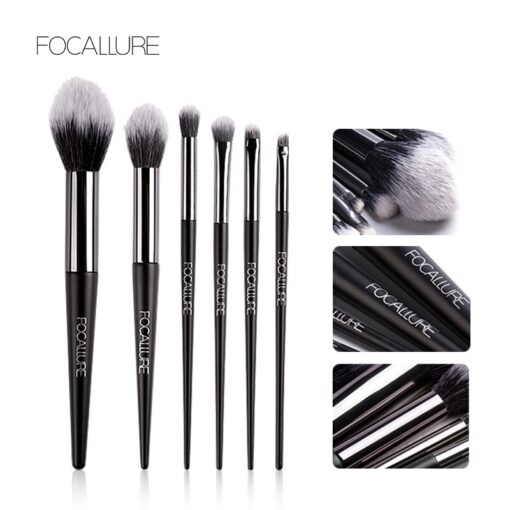 6 Pcs Makeup Brushes – طقم فرش 6 قطع - Image 3