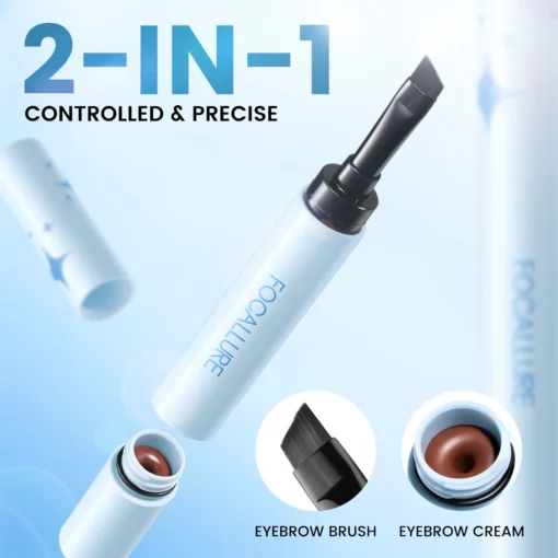 جل حواجب وايلاينر Eyebrow Gel Cream 2 In 1 Eyeliner Pencil - Image 4